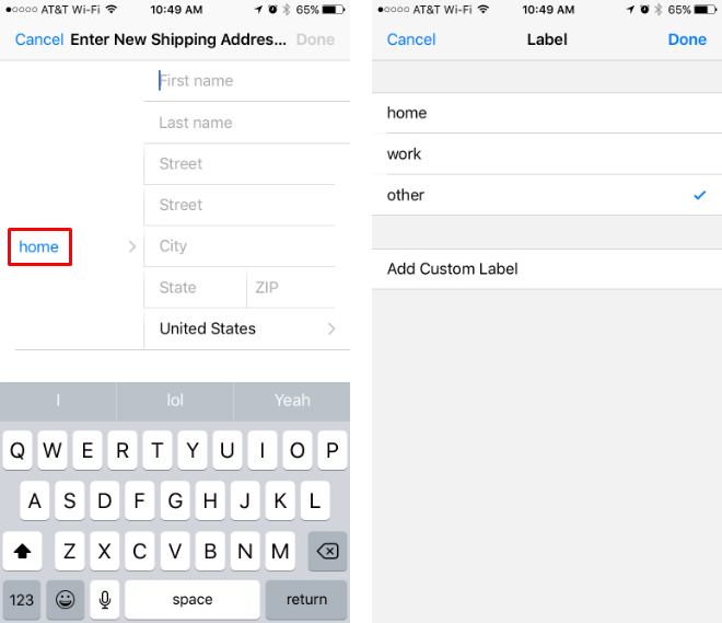 How to change, update, add and delete the shipping address for Apple Pay.