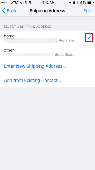 How to change, update, add and delete the shipping address for Apple Pay.