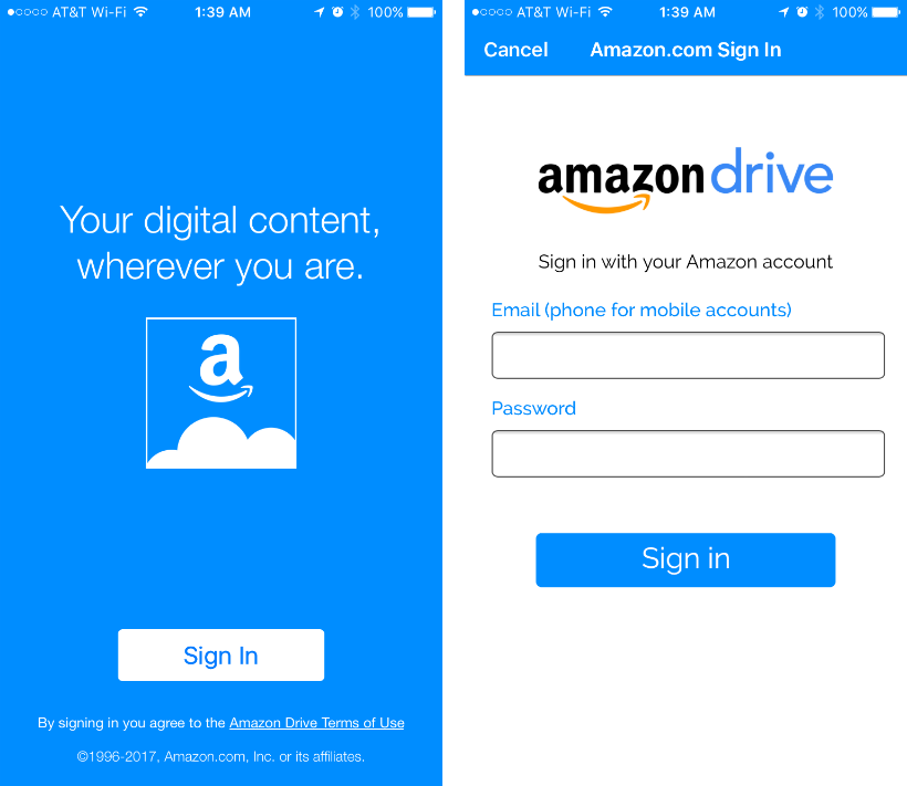 How to set up Amazon Drive on iPhone and iPad.