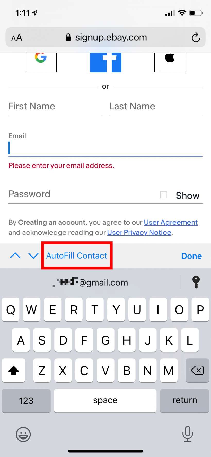 How to use more than one email address with autofill on iPhone and iPad.