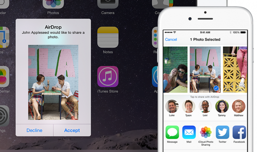 AirDrop iOS 9