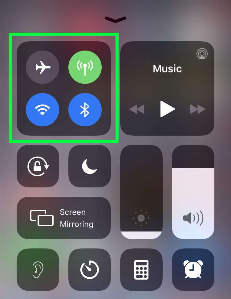 AirDrop Control Center 1