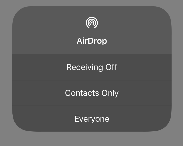 AirDrop Controls AirDrop