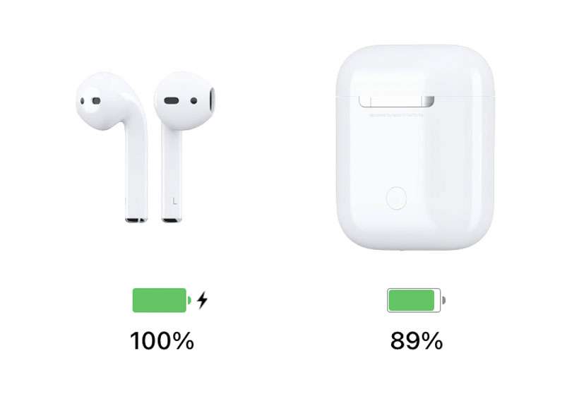AirPods charge status