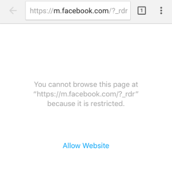 Allow Website Allow Website