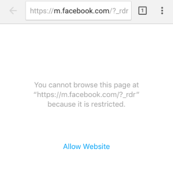 Allow Website