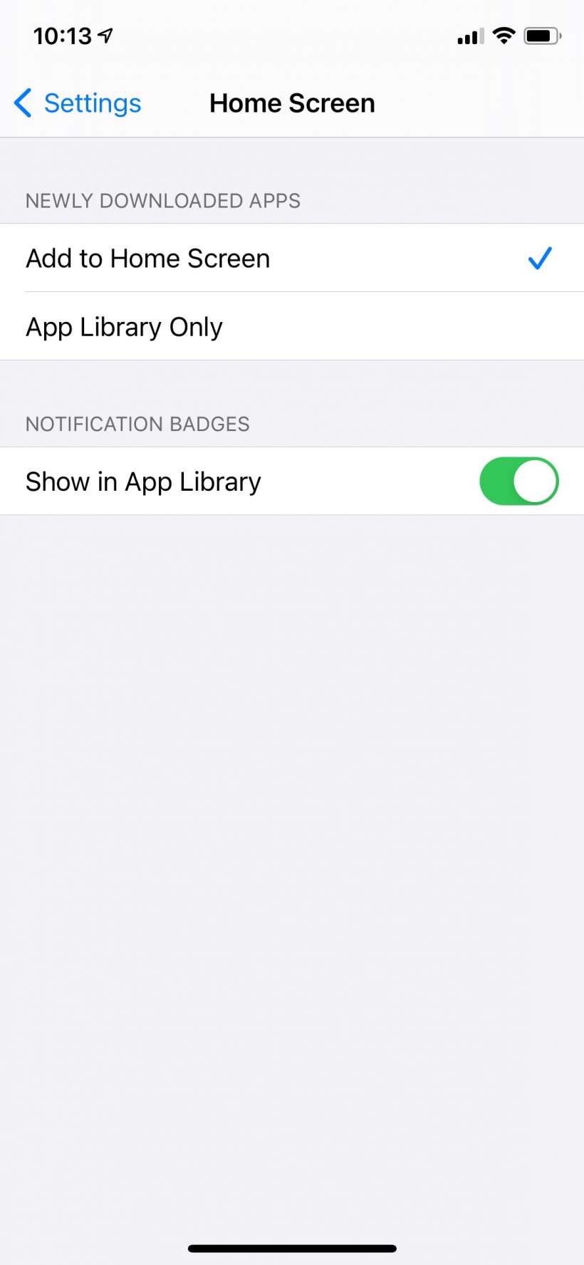 How to show red badge notifications on apps in the App Library on iPhone and iPad.