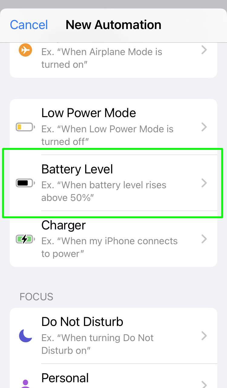 iPhone Automatic Low Power Mode 3