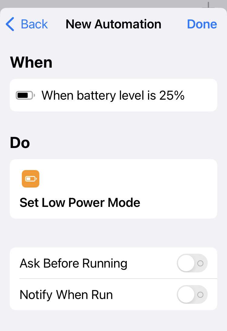 iPhone Automatic Low Power Mode 7