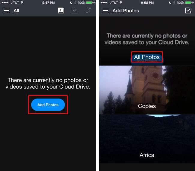 How to use Amazon Photo cloud on iPhone.