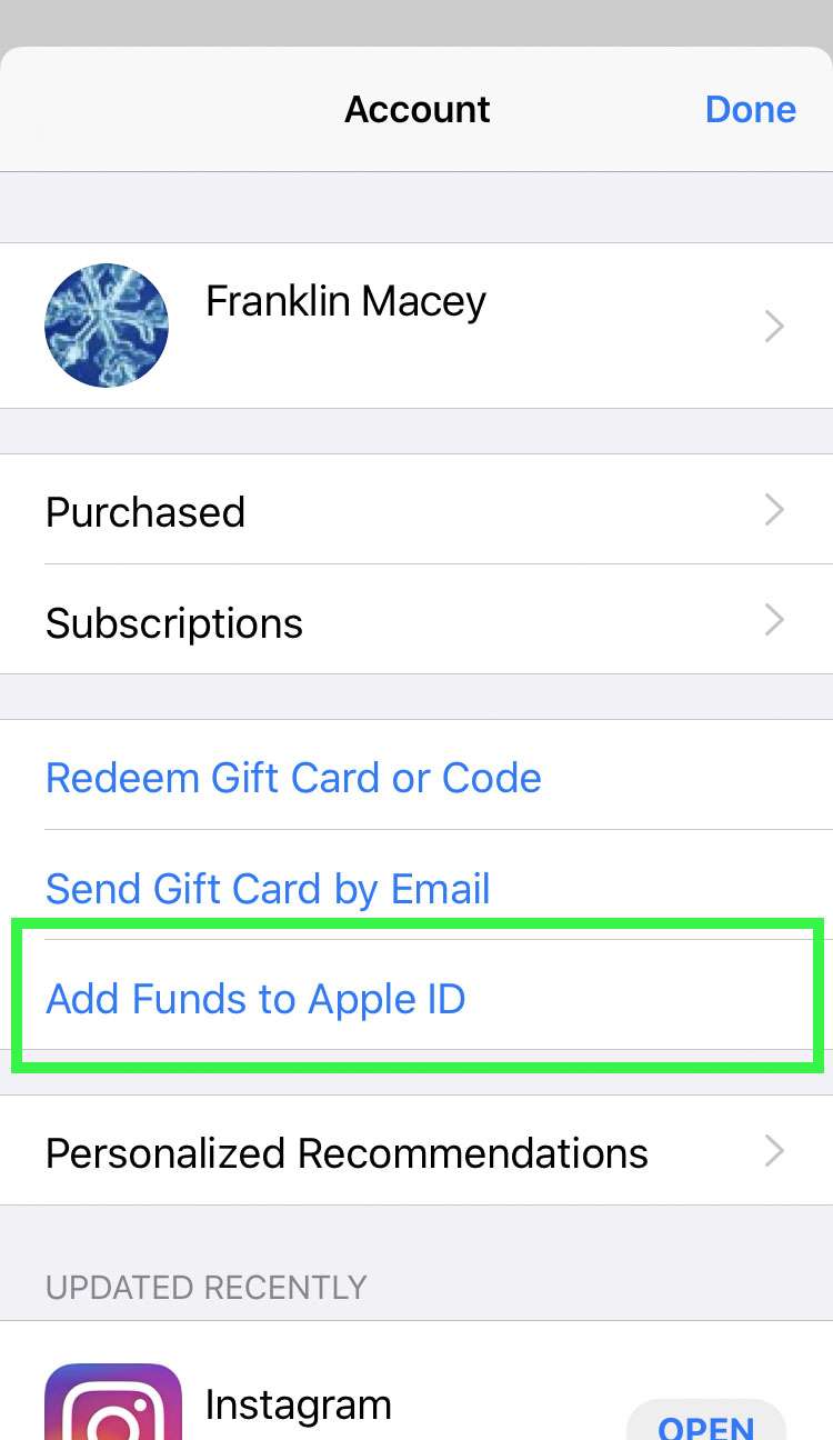 Add funds Add funds
