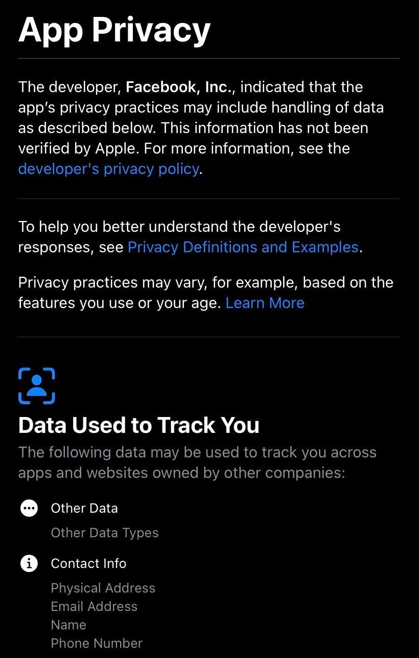 App Privacy