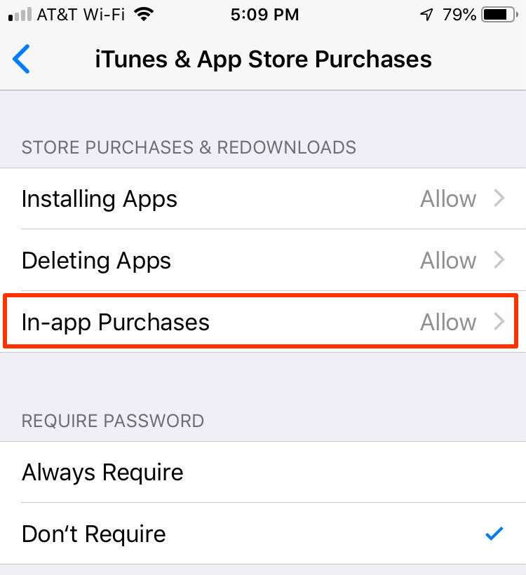 iTunes & App Store Purchases iTunes & App Store Purchases