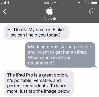 Apple Business Chat Apple Business Chat