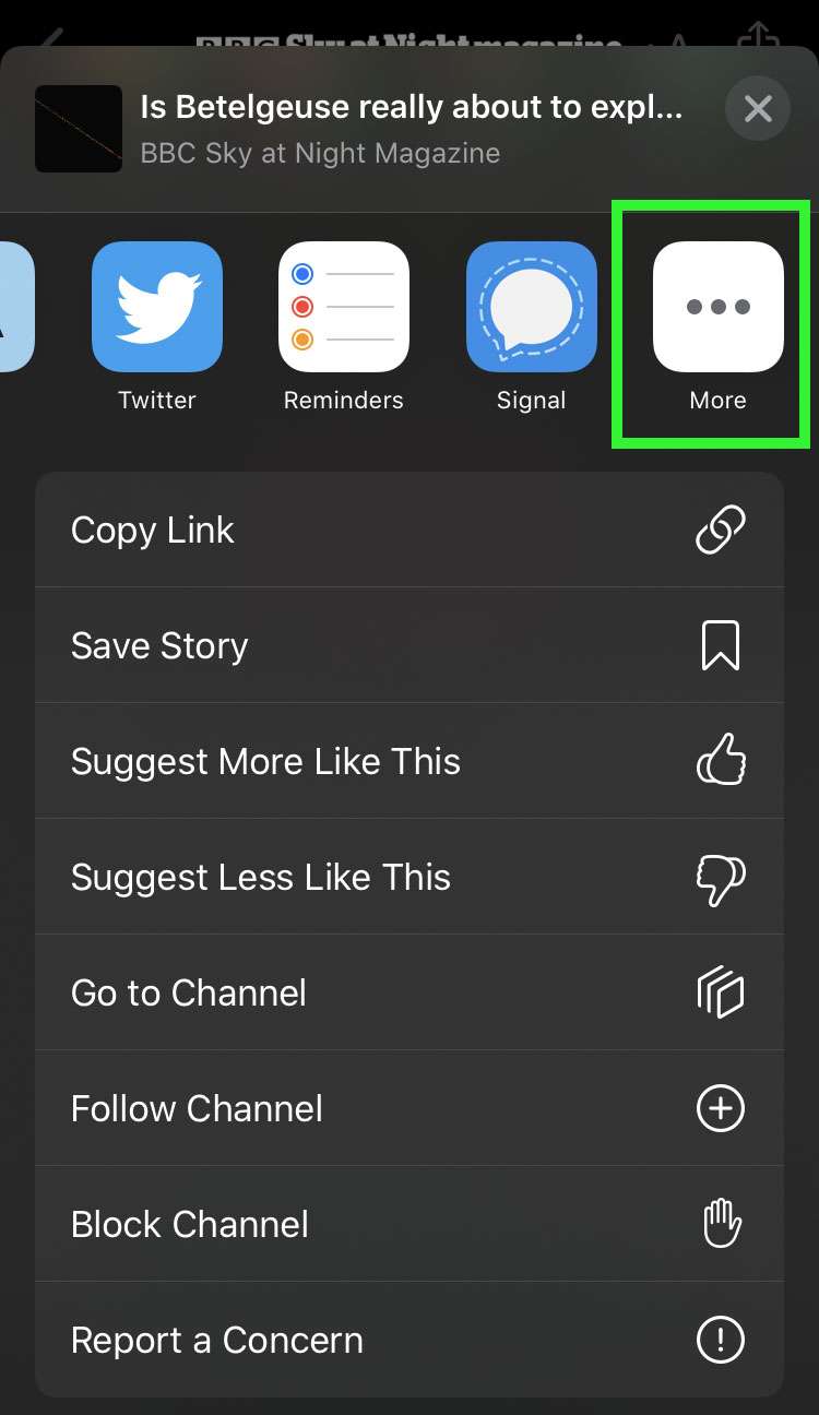 Apple News open story in Safari 4 Apple News open story in Safari 4