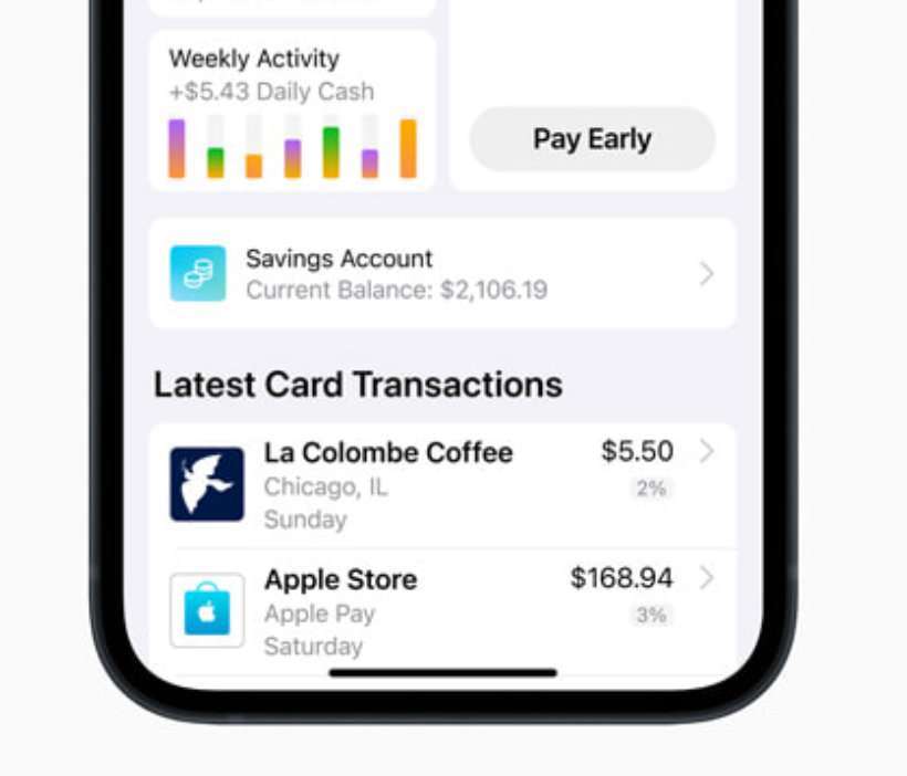 Apple Savings Wallet app