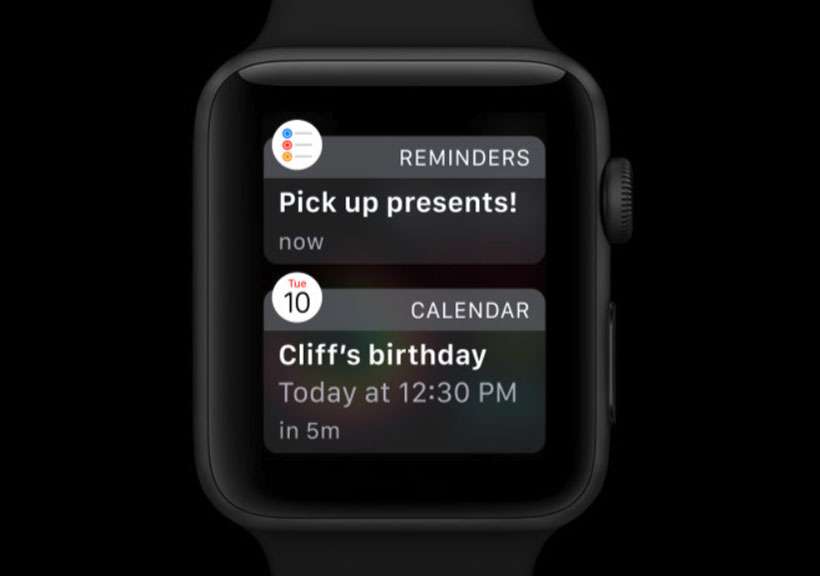 Apple Watch notifications