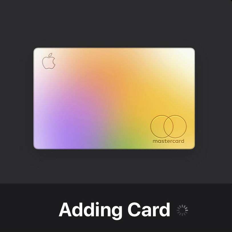 Add Apple Card