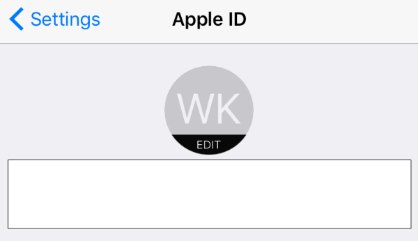 Apple ID Settings