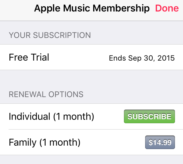 Apple Music Membership