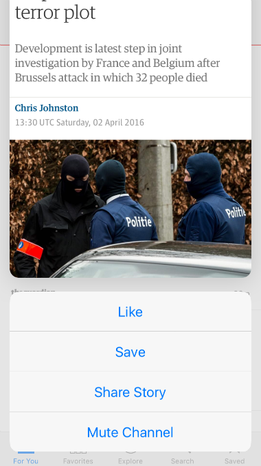 Mute Channel Mute Source Apple News