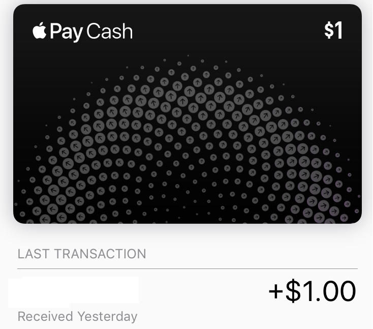 Apple Pay Cash Transaction