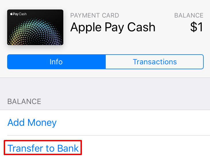 How do I transfer my Apple Pay Cash balance to my bank ...