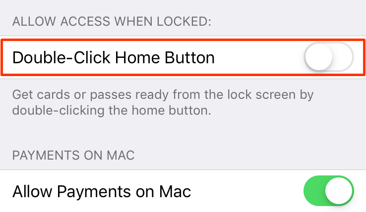 Double-Click Home Button 