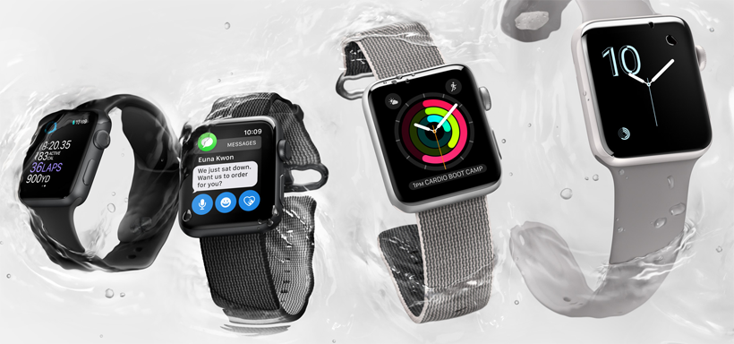 apple watch series 1 water