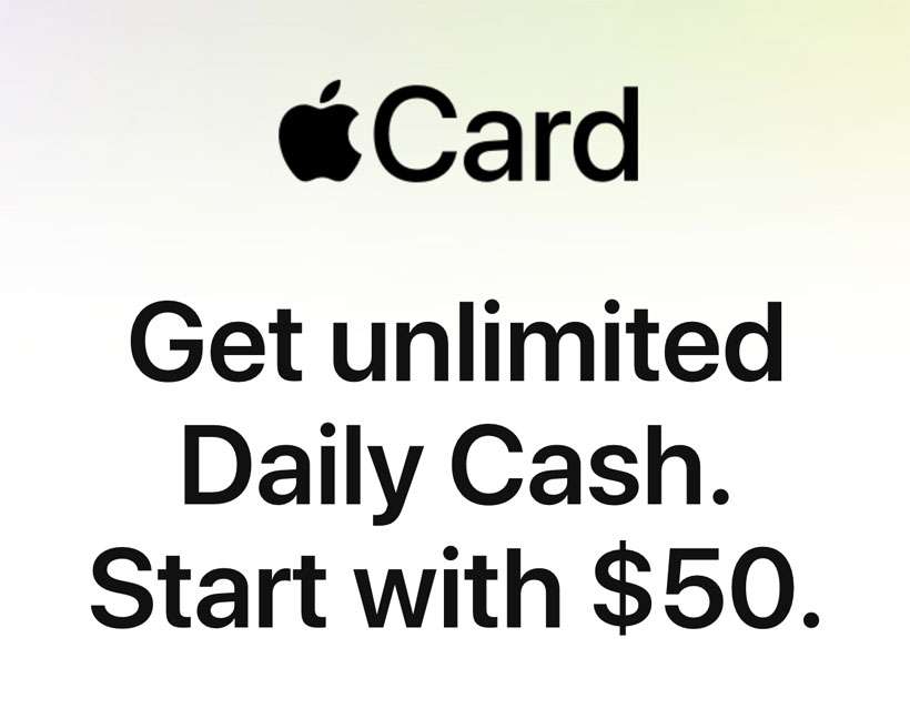 Apple Card promotion