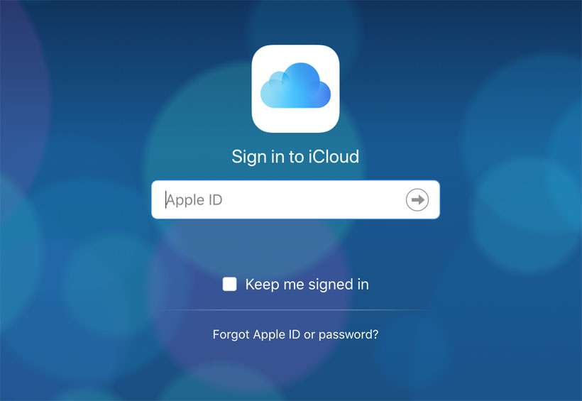 Apple ID sign in iCloud