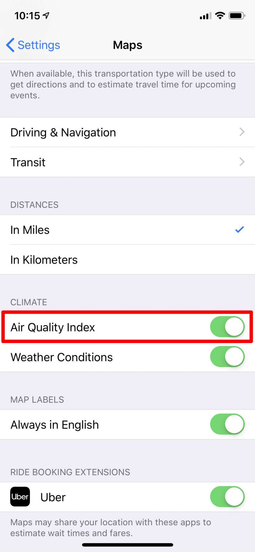 How to view Air Quality Index (AQI) on Apple Maps on iPhone and iPad.