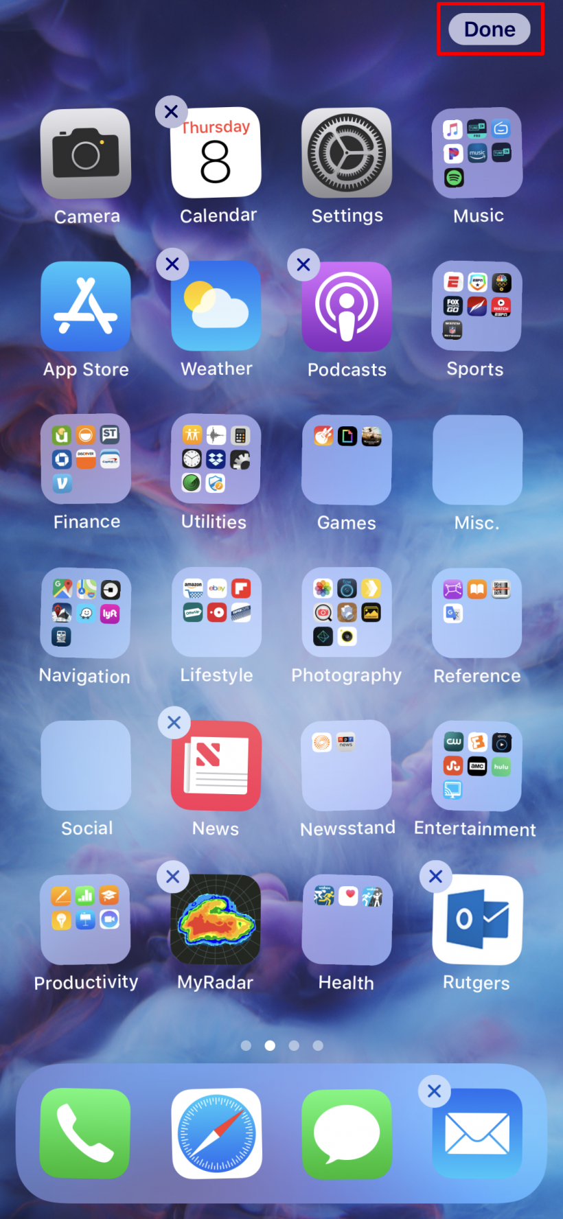 How to stop app icons from wiggling after arranging them on iPhone X. How to stop app icons from wiggling after arranging them on iPhone X.