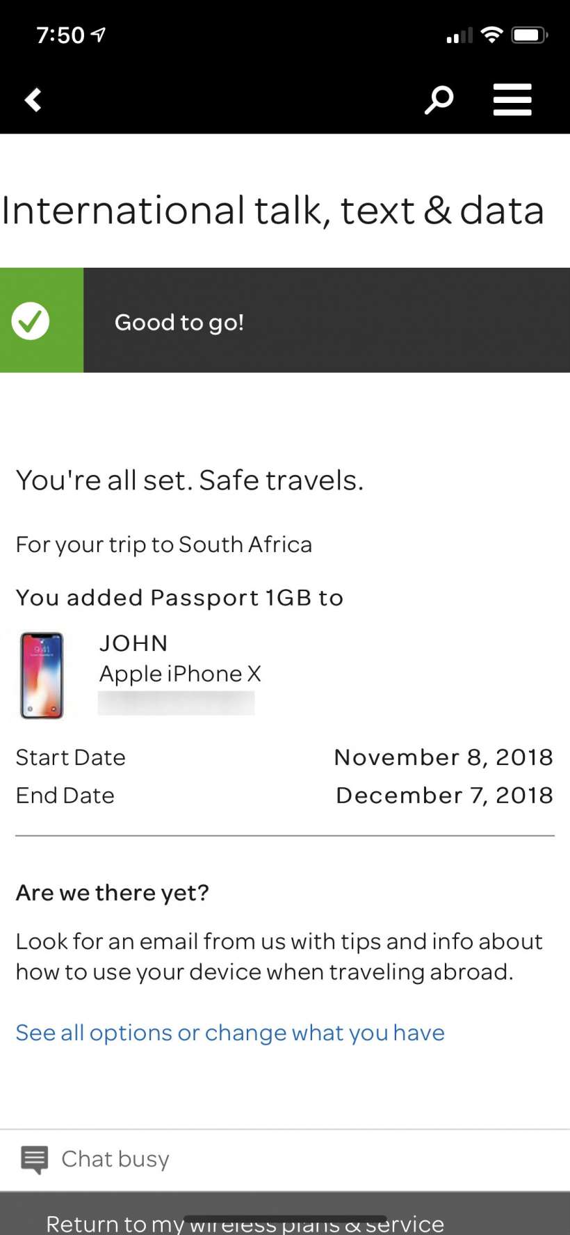 How to sign up for AT&T Passport for international travel on iPhone.