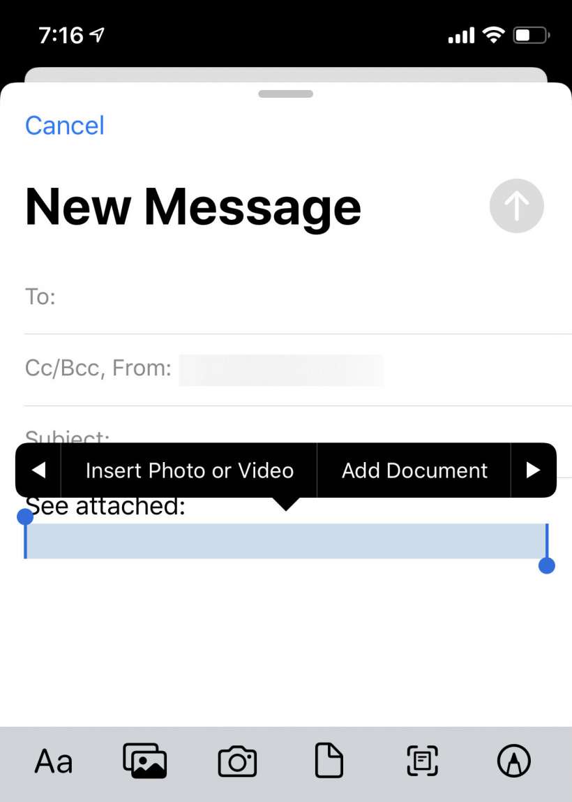 How to quickly insert photos and attach files to emails on iPhone and iPad.