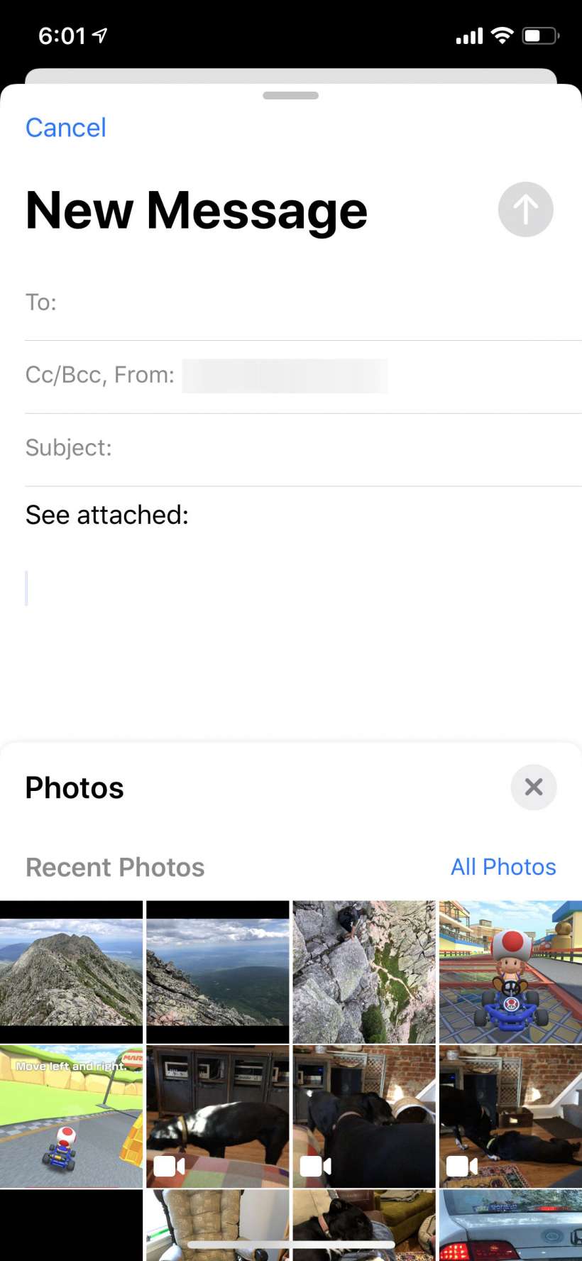 How to quickly insert photos and attach files to emails on iPhone and iPad.