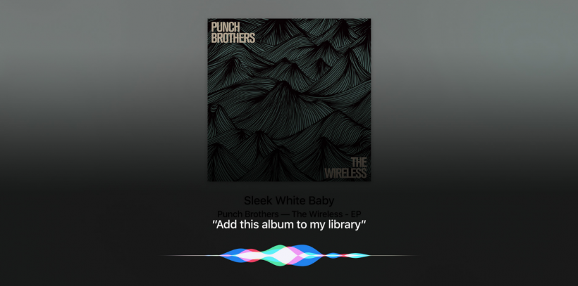 Apple TV Siri music