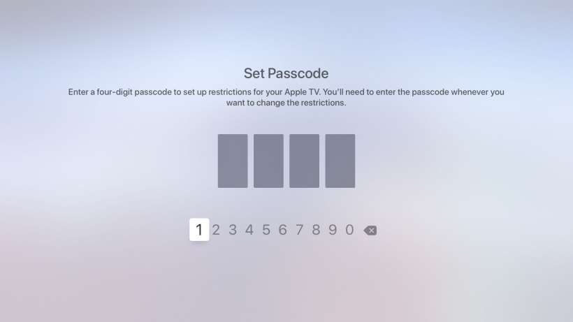 How to set parental restrictions on Apple TV.