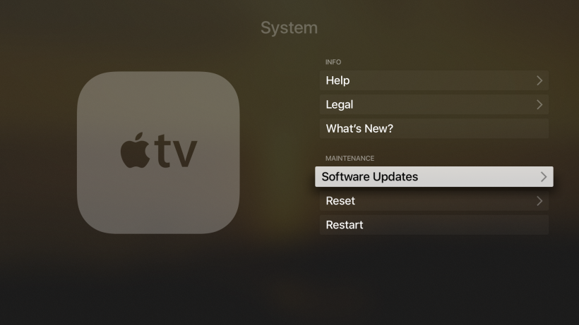 Stop auto system updates Apple TV 4G Stop auto system updates Apple TV 4G