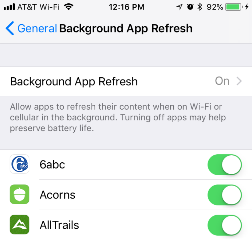 How to manage background app refresh on iPhone and iPad.