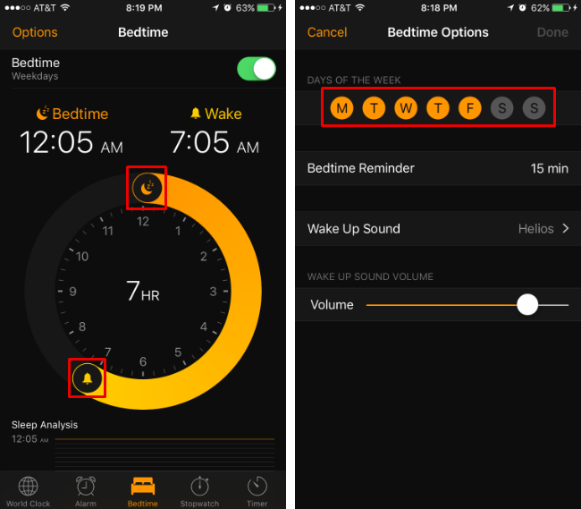 How to use the Bedtime feature in iOS 10.