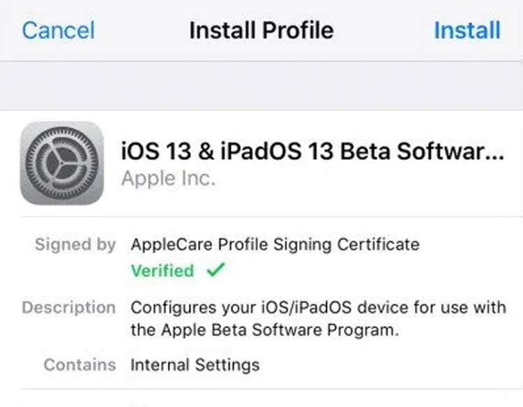 Profile signing certificate iPhone Profile signing certificate iPhone