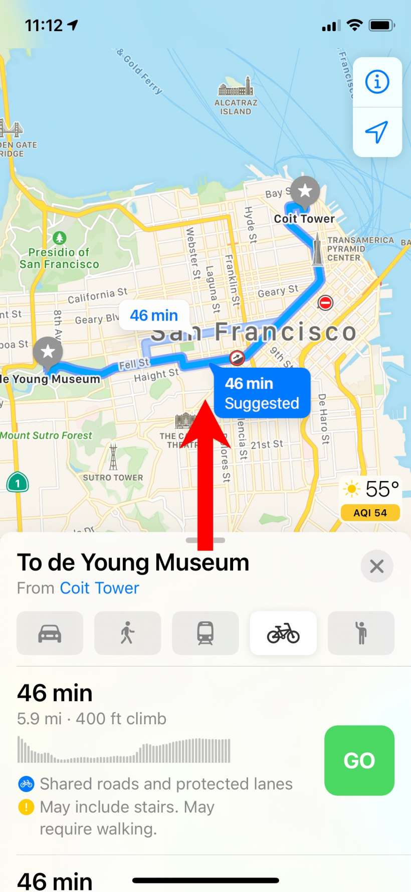 How to use cycling / bicycle directions in Apple Maps on iPhone and iPad.