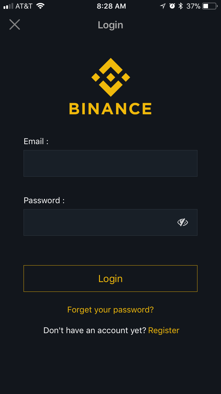 How to set up and start trading crypto-currency with Binance iOS app on iPhone and iPad.