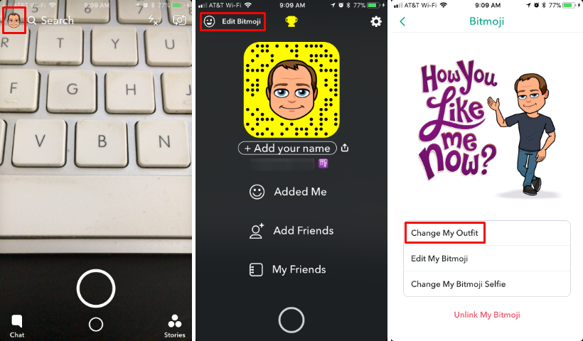 How to change your Bitmoji avatar's clothes on iPhone and iPad.