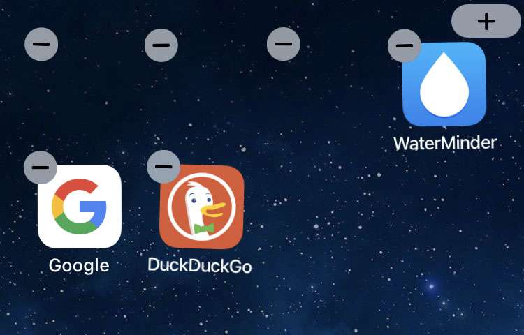 Add blank icons to iPhone home screen Add blank icons to iPhone home screen