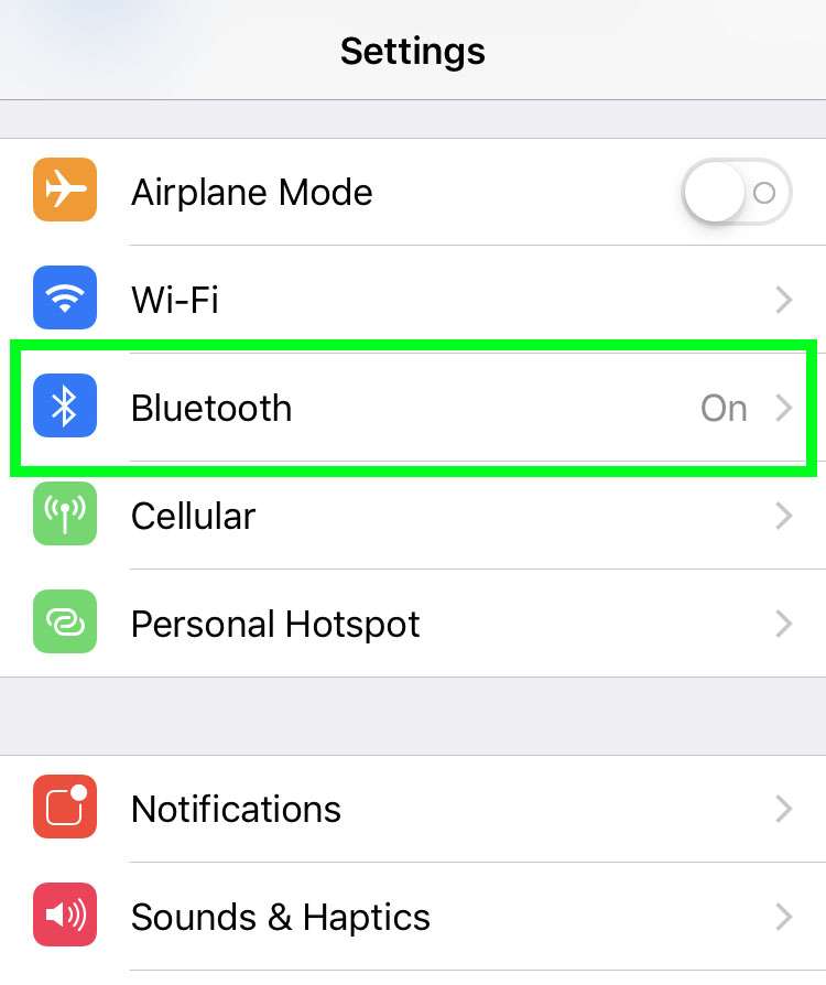 Unpair bluetooth device iphone