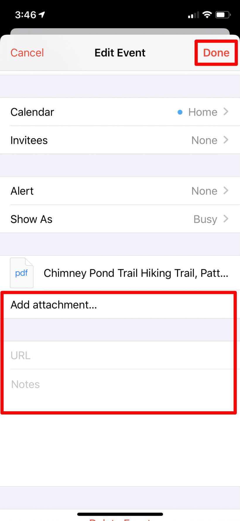 How to attach documents to your Calendar events on iPhone and iPad.