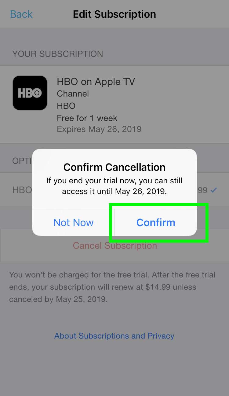 Cancel Apple TV Channel 5