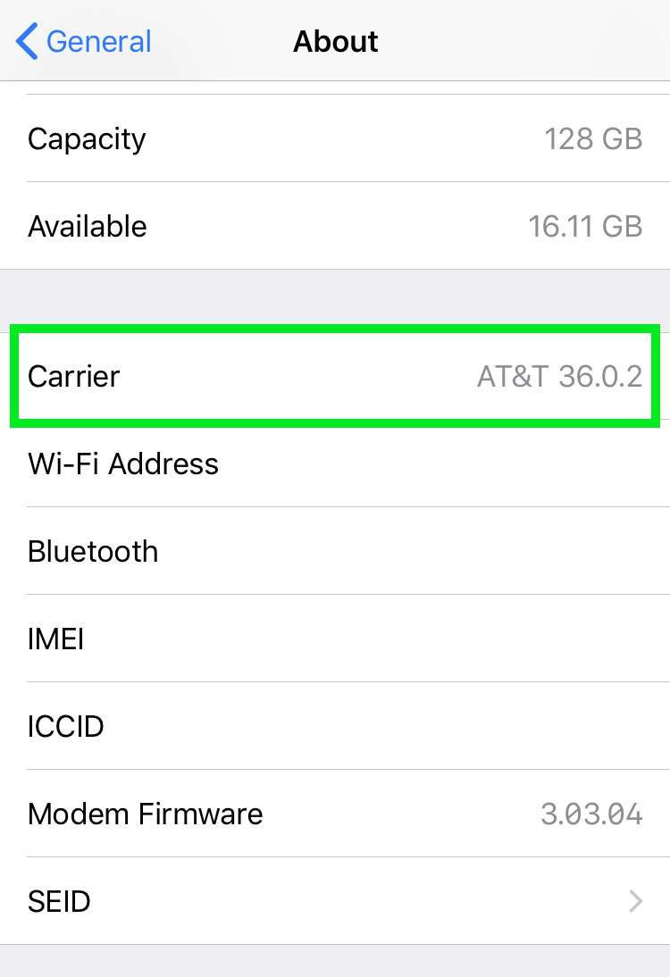 Optimize iPhone carrier settings 3
